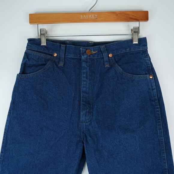 Wrangler Jeans Womens 9x34 (28x34) Blue 14MWZG Cowboy Cut Slim Fit High Rise Y2K - Picture 3 of 9